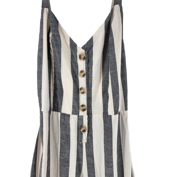 Japna Women's Striped Back-Tie Jumpsuit - L - Picture 3 of 7